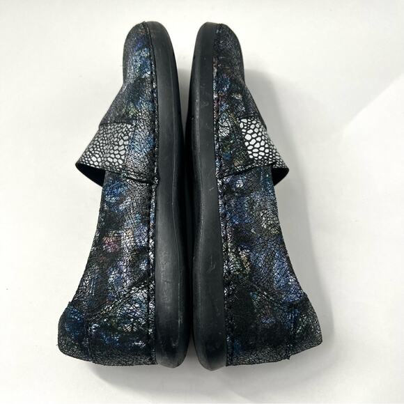 Alegria Glee Slip On Leather Blue & Black Comfort Shoe Women's Size EU 39 - Picture 4 of 10